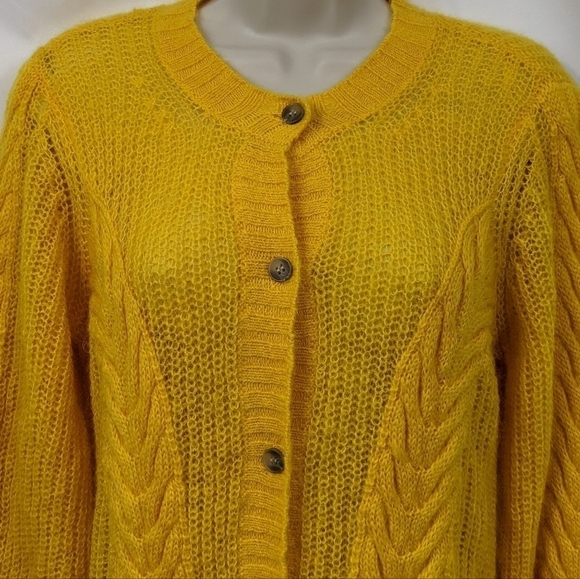 Just Female Mohair/Wool Blend Potter Cardigan Sz XS - Picture 3 of 11